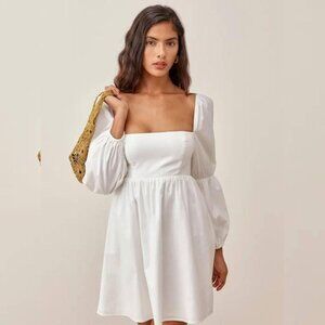 Reformation Michaela Dress, excellent condition, 3/4 puff sleeve, sz 10